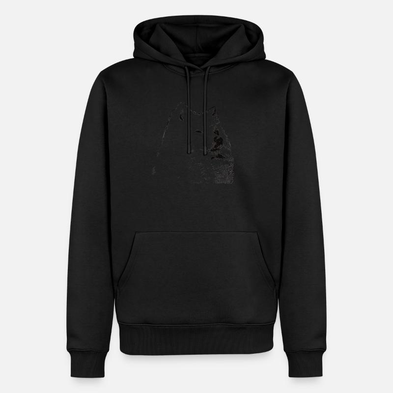 Samoyède - Sweat à capuche Premium bio Homme - noir