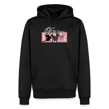 Füttern Wildtiere Tiere Eichhörnchen Vögel Spruch - Männer Premium Bio Hoodie - Schwarz - Vorne - Nico (187cm)