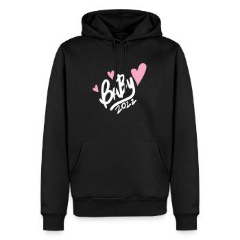 Baby 2022 - Neugeborenes 2022 - Männer Premium Bio Hoodie - Schwarz - Vorne - Nico (187cm)