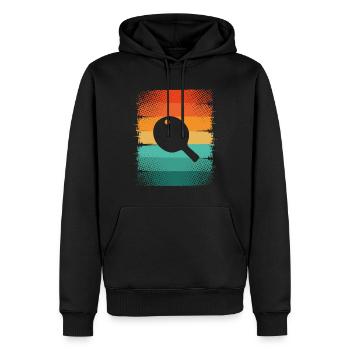 Pagaie - Sweat à capuche Premium bio Homme - noir - Devant - Nico (187cm)
