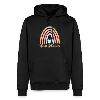 Kleine Schwester - Männer Premium Bio Hoodie - Schwarz - Vorne - Nico (187cm)