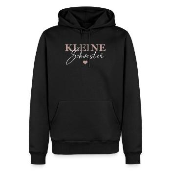 Kleine Schwester - Männer Premium Bio Hoodie - Schwarz - Vorne - Nico (187cm)