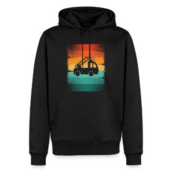 Fire brigade - Men’s Premium Organic Hoodie - black - Front - Nico (187cm)
