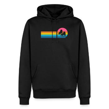 Schlittschuh - Männer Premium Bio Hoodie - Schwarz - Vorne - Nico (187cm)