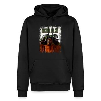 Kraz Truck GDR Rétro - Sweat à capuche Premium bio Homme - noir - Devant - Nico (187cm)