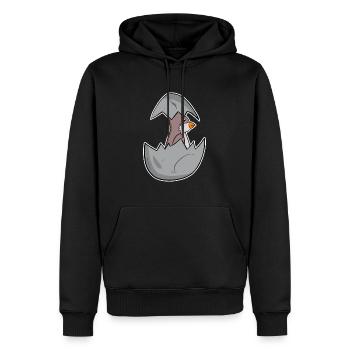 Bébé Moineau Domestique - Sweat à capuche Premium bio Homme - noir - Devant - Nico (187cm)