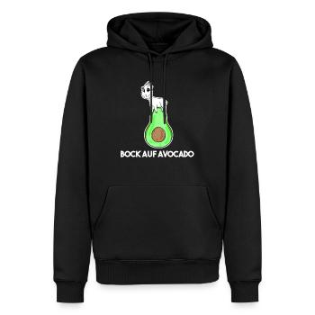 Bock auf Avocado - Ziege Ziegenbock - Männer Premium Bio Hoodie - Schwarz - Vorne - Nico (187cm)