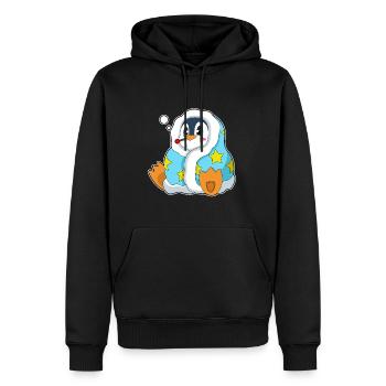Thermomètre clinique Penguin - Sweat à capuche Premium bio Homme - noir - Devant - Nico (187cm)
