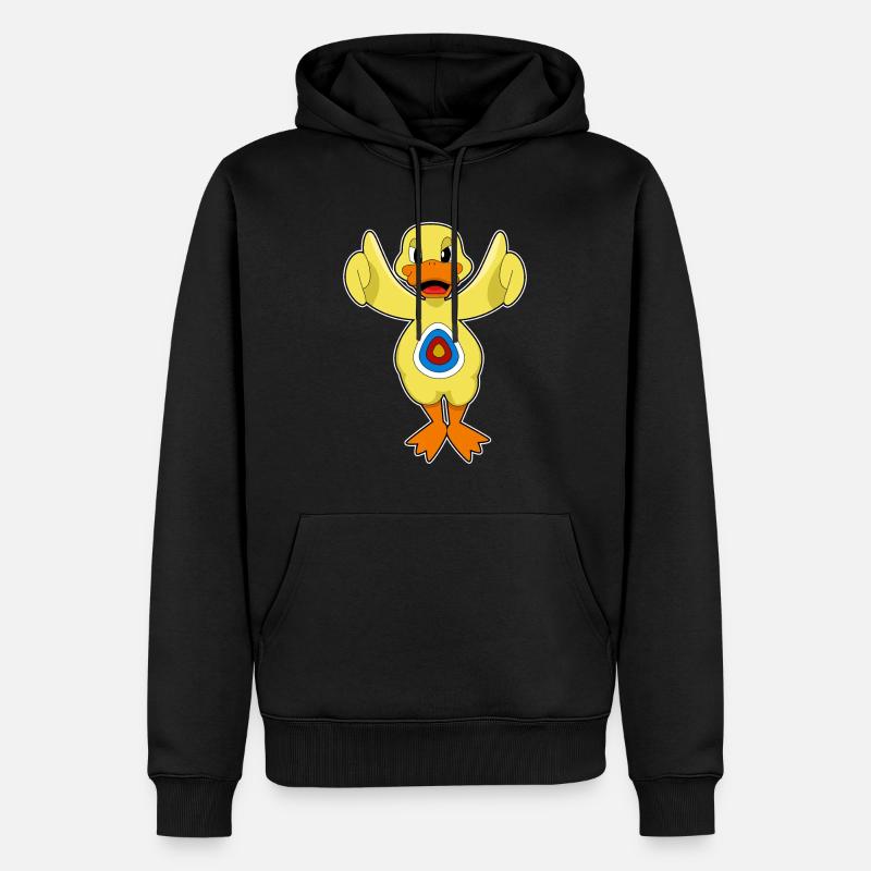 Cible de fléchettes canard - Sweat à capuche Premium bio Homme - noir