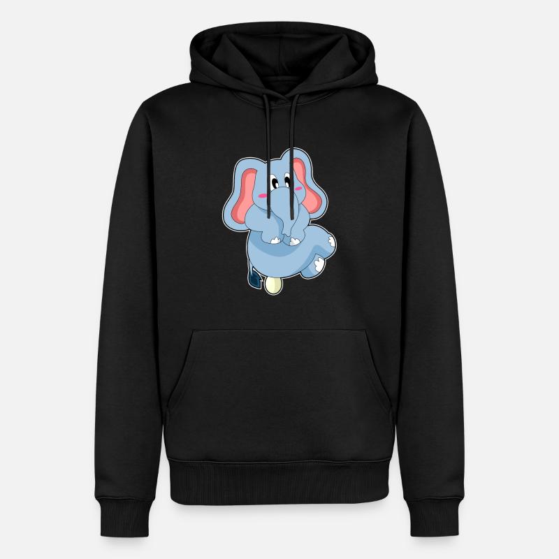 Oeuf d’éléphant - Sweat à capuche Premium bio Homme - noir