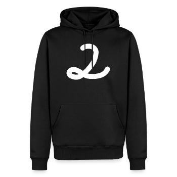 2 Numéro deux blanc - Sweat à capuche Premium bio Homme - noir - Devant - Nico (187cm)