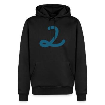 2 Nummer zwei Zahl - Männer Premium Bio Hoodie - Schwarz - Vorne - Nico (187cm)