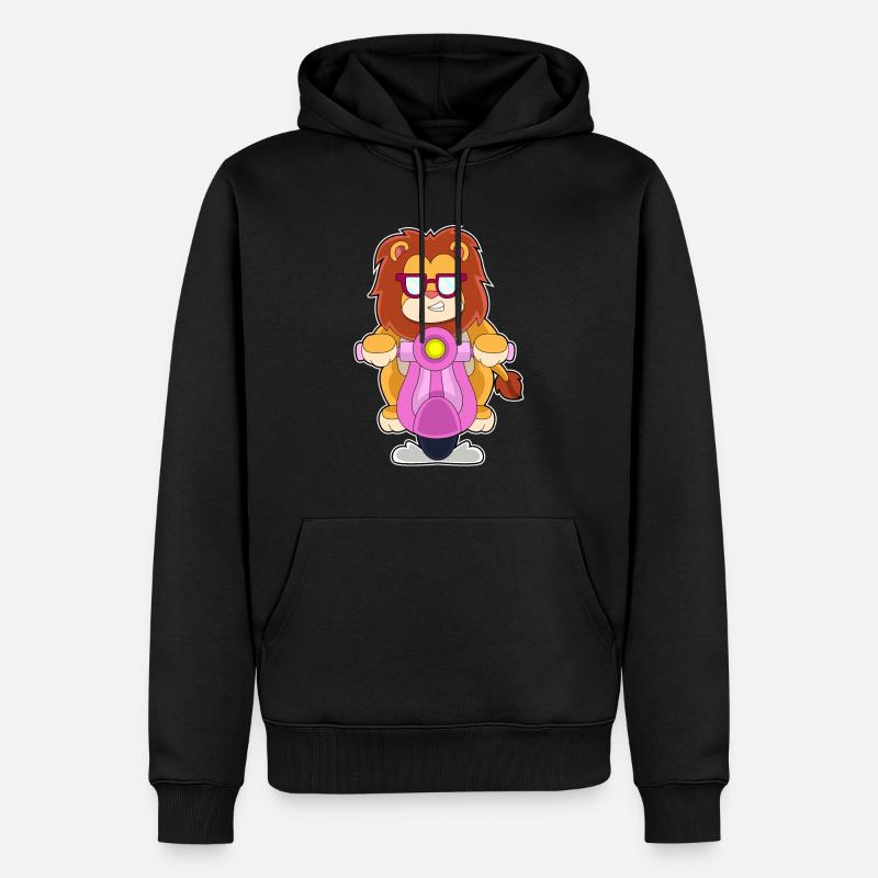 Löwe Scooter - Sweat à capuche Premium bio Homme - noir