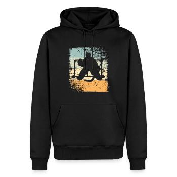 Eishockey - Men’s Premium Organic Hoodie - black - Front - Nico (187cm)