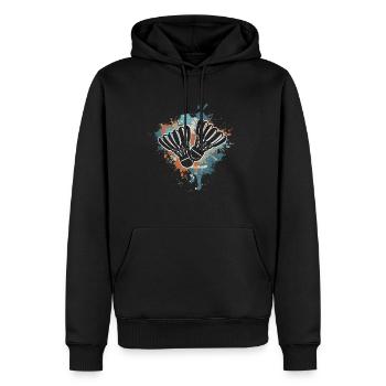 Badminton - Sweat à capuche Premium bio Homme - noir - Devant - Nico (187cm)
