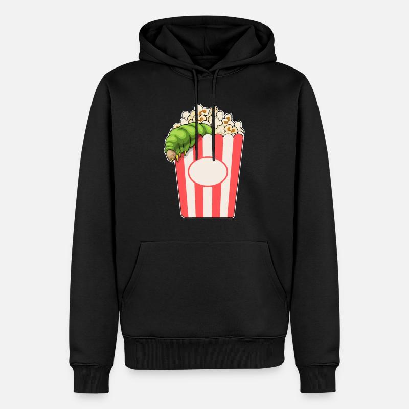 Maïs soufflé chenille - Sweat à capuche Premium bio Homme - noir