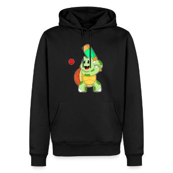 Tortue Cricket Chauves-souris de cricket - Sweat à capuche Premium bio Homme - noir - Devant - Nico (187cm)