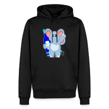 Thermomètre clinique pour éléphants - Sweat à capuche Premium bio Homme - noir - Devant - Nico (187cm)