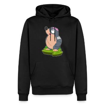 Maulwurf Halloween Zombie - Männer Premium Bio Hoodie - Schwarz - Vorne - Nico (187cm)