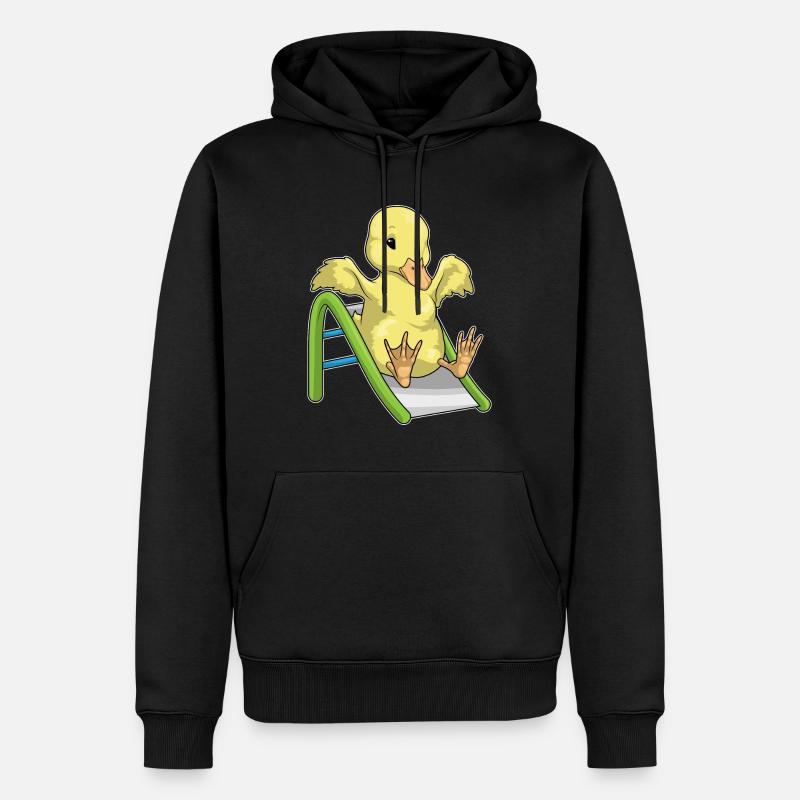 Toboggan de canard - Sweat à capuche Premium bio Homme - noir