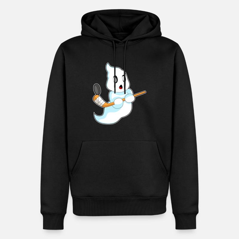 Geist Eishockey Eishockeyschläger - Männer Premium Bio Hoodie - Schwarz
