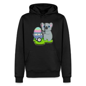 Koala Ostern Osterei  - Männer Premium Bio Hoodie - Schwarz - Vorne - Nico (187cm)