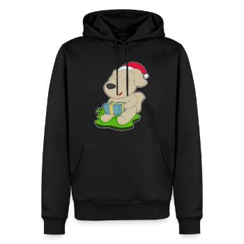 Forfait Noël pour chien - Sweat à capuche Premium bio Homme - noir - Devant - Nico (187cm)