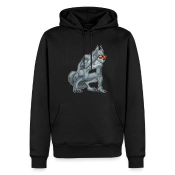Werwolf Halloween Sonnenbrille - Männer Premium Bio Hoodie - Schwarz - Vorne - Nico (187cm)