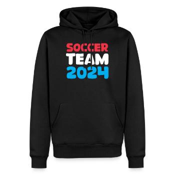 Icône d’icône de fan de football de l’équipe de football des Pays-Bas 2024 - Sweat à capuche Premium bio Homme - noir - Devant - Nico (187cm)