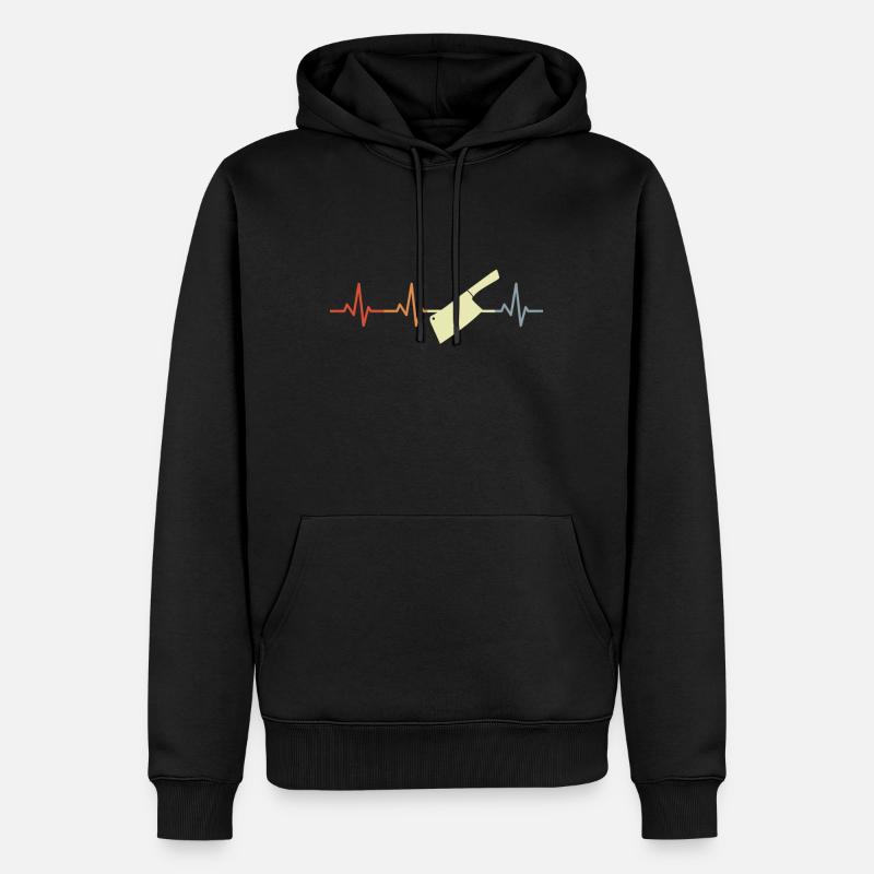 Palpitations du couperet - Sweat à capuche Premium bio Homme - noir