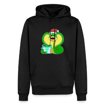 Forfait de Noël serpent - Sweat à capuche Premium bio Homme - noir - Devant - Nico (187cm)