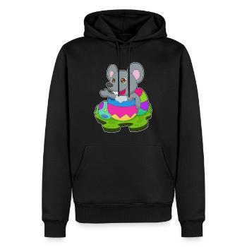 Mouse Easter Easter Eggs - Men’s Premium Organic Hoodie - black - Front - Nico (187cm)