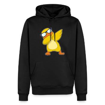 Danse Hip Hop Canard - Sweat à capuche Premium bio Homme - noir - Devant - Nico (187cm)