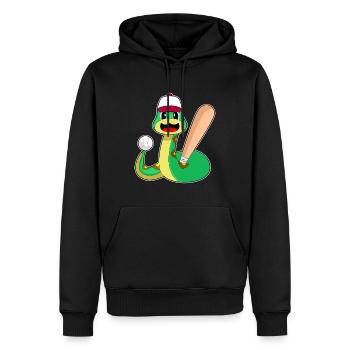 Snake Baseball Baseball Bat Sports - Men’s Premium Organic Hoodie - black - Front - Nico (187cm)