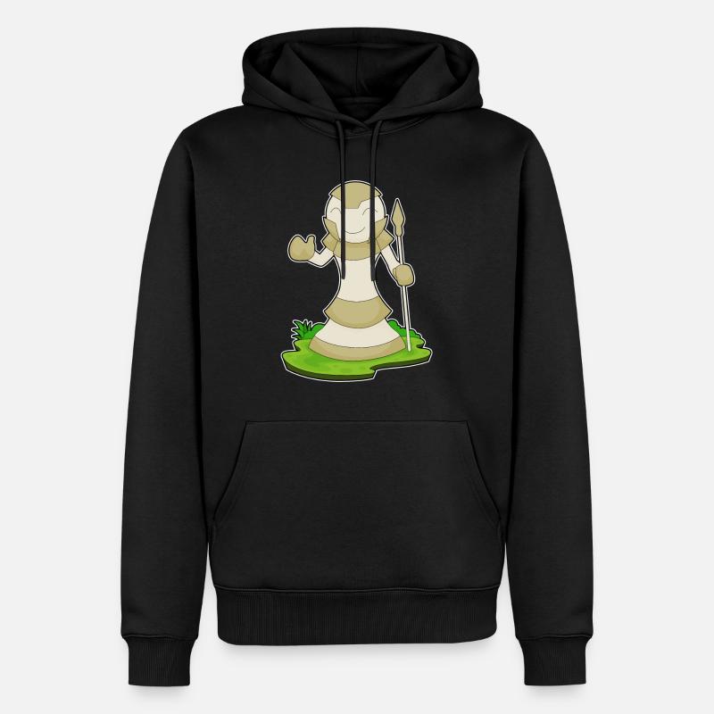 Schachfigur Bauer Schach - Männer Premium Bio Hoodie - Schwarz