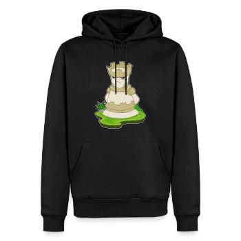 Chess Piece Tower Chess - Men’s Premium Organic Hoodie - black - Front - Nico (187cm)