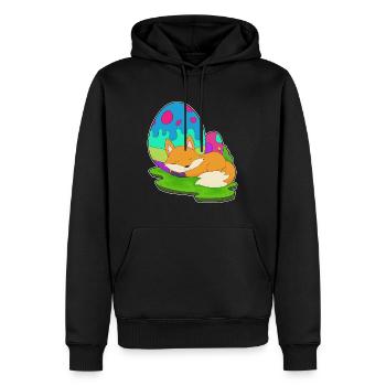 Fox Easter Easter Eggs - Men’s Premium Organic Hoodie - black - Front - Nico (187cm)