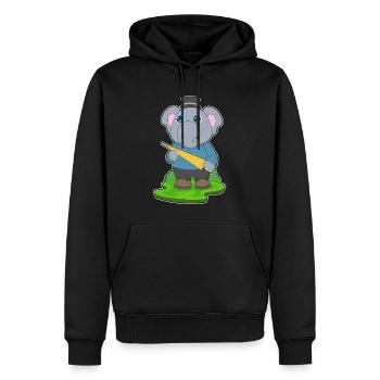 Elefant Regenschirm - Männer Premium Bio Hoodie - Schwarz - Vorne - Nico (187cm)