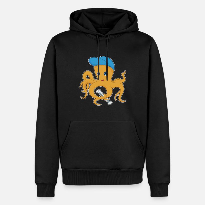 Journal Octopus - Sweat à capuche Premium bio Homme - noir