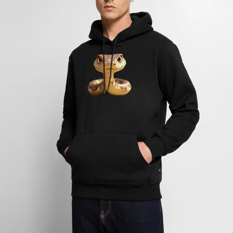 Serpent Python Cobra Mamba Serpent à sonnettes Serpent Sweat à capuche Premium bio Homme