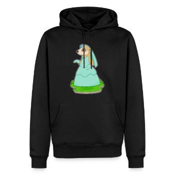 Erdmännchen Braut Schleier Hochzeit - Männer Premium Bio Hoodie - Schwarz - Vorne - Nico (187cm)