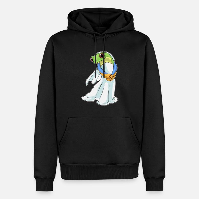 Grenouille Robe de mariée - Sweat à capuche Premium bio Homme - noir