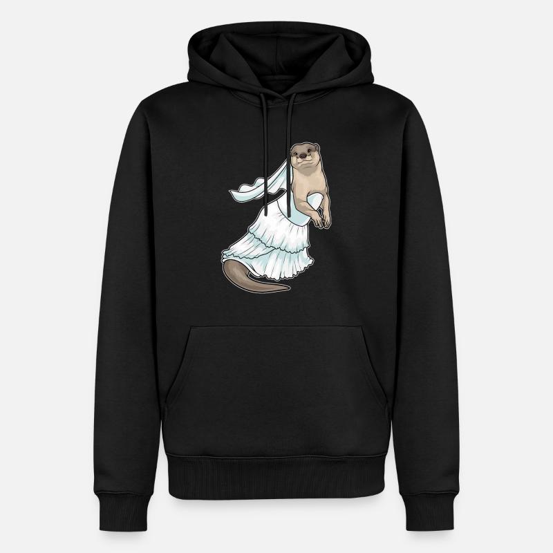 Robe de mariée Otter - Sweat à capuche Premium bio Homme - noir