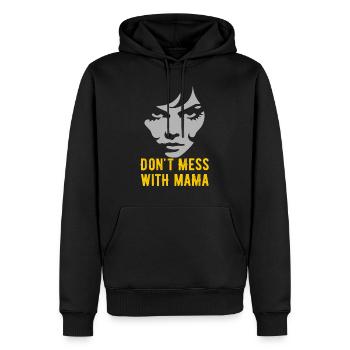 Conception audacieuse de déclaration de maternité - Sweat à capuche Premium bio Homme - noir - Devant - Nico (187cm)