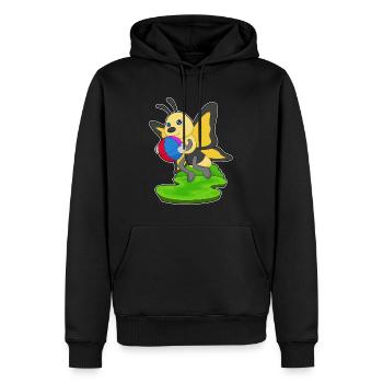 Natation papillon Water-polo Été - Sweat à capuche Premium bio Homme - noir - Devant - Nico (187cm)