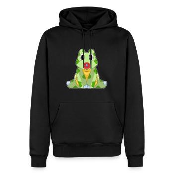 Schildkröte Baby Schnuller - Männer Premium Bio Hoodie - Schwarz - Vorne - Nico (187cm)
