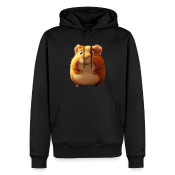 Cochon d’Inde Rongeurs Capybara Rongeur mignon - Sweat à capuche Premium bio Homme - noir - Devant - Nico (187cm)