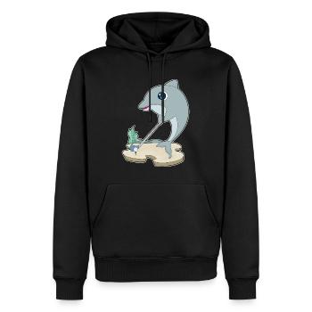 Dolphin Golf Golf Clubs - Sweat à capuche Premium bio Homme - noir - Devant - Nico (187cm)
