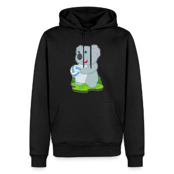 Koala Volleyball Player Volleyball - Men’s Premium Organic Hoodie - black - Front - Nico (187cm)