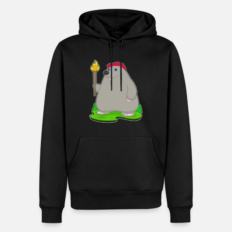Mole Torch - Men’s Premium Organic Hoodie - black